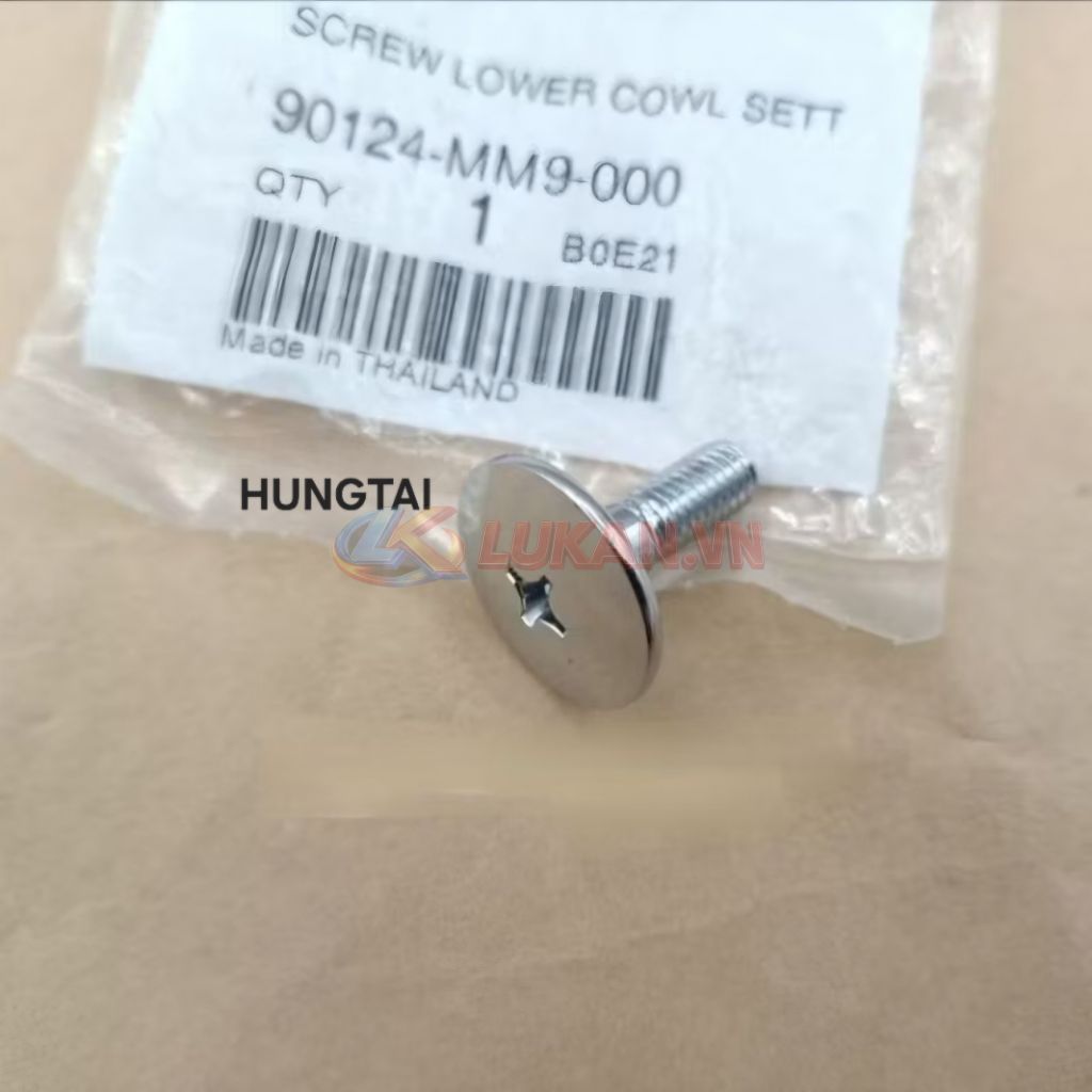 Ốc, vít bắt nhựa bửng yếm xe WAVE THÁI, FUTURE 1.... zin Honda 90124-MM9-000 - Ảnh 2