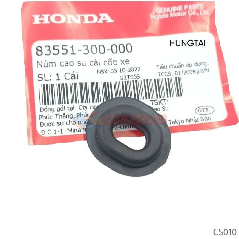 Núm cao su gài cốp, nhựa xe DREAM, WAVE, FUTURE... zin Honda 83551-300-000 - Ảnh 2