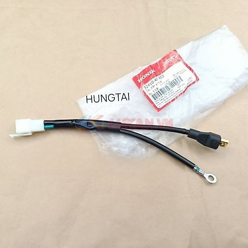 Dây điện củ motor đề khởi động DREAM Thái, WAVE... giắc nhỏ zin Honda 32410-KFV-950 - Ảnh 3