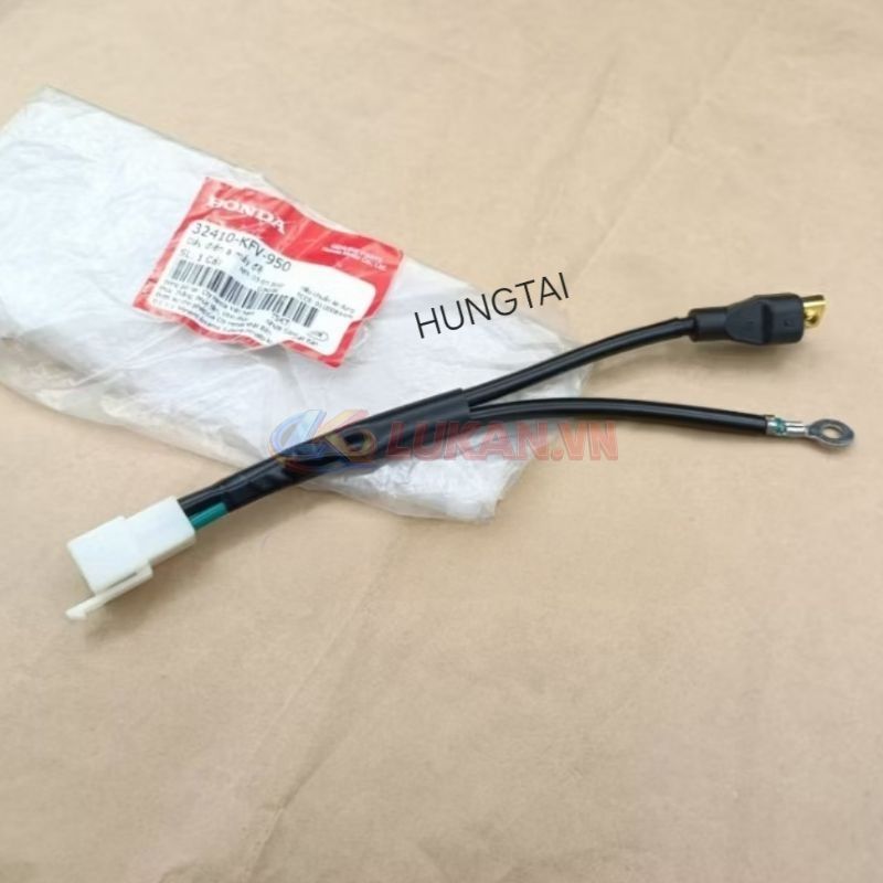 Dây điện củ motor đề khởi động DREAM Thái, WAVE... giắc nhỏ zin Honda 32410-KFV-950 - Ảnh 5