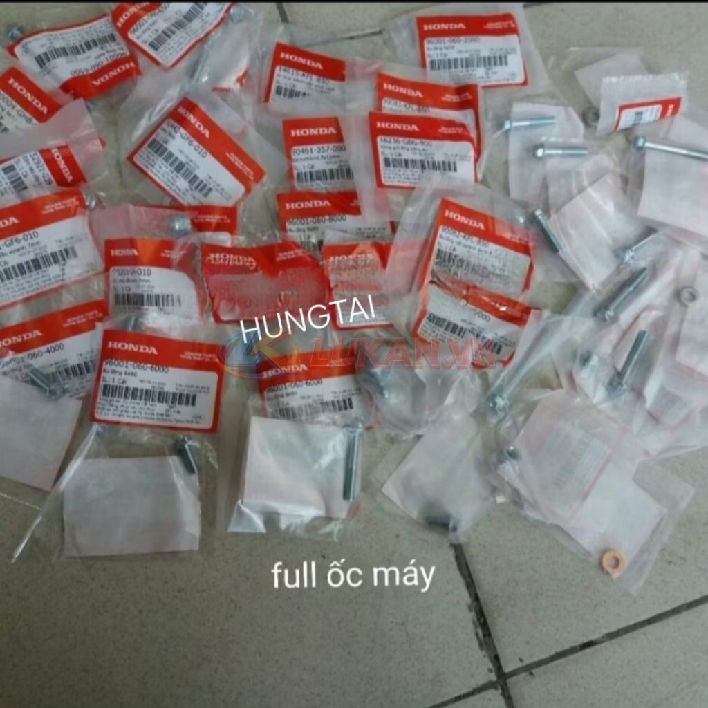 Full bộ ốc máy xe DREAM, WAVE, FUTURE... zin Honda - Ảnh 3