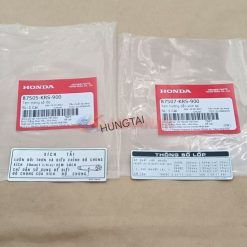 2 Tem thông số hộp bọc xích, sên cacte WAVE ALPHA, ZX zin Honda 87507-KRS-900, 87505-KRS-900