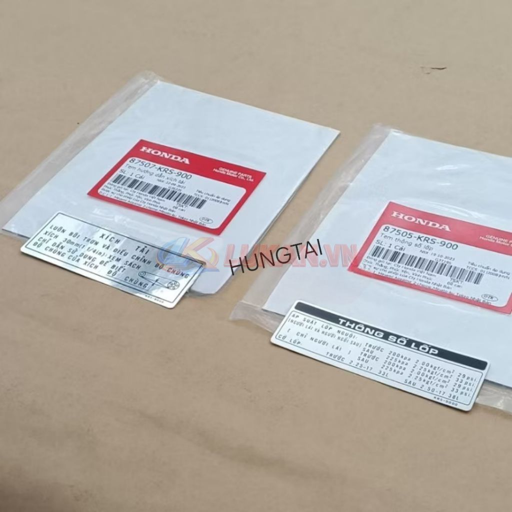 2 Tem thông số hộp bọc xích, sên cacte WAVE ALPHA, ZX zin Honda 87507-KRS-900, 87505-KRS-900 - Ảnh 4