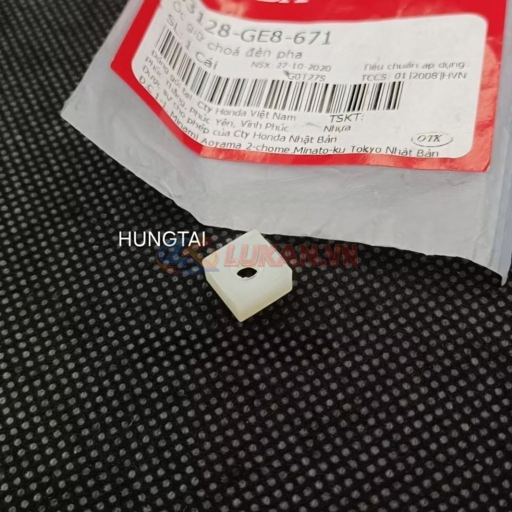 Ốc trắng giữ pha chóa đèn xe DREAM zin chính hãng 33128-GE8-671 - Ảnh 3