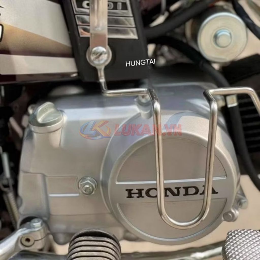 Cặp khung inox bảo vệ lốc, nắp máy xe DREAM Thái.... - Ảnh 2