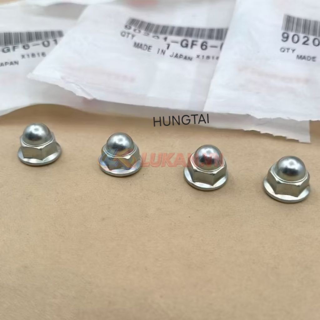 Bộ 4 ốc nắp đầu bò quylat xe DREAM Thái zin Honda Japan 90201-GF6-010 - Ảnh 4