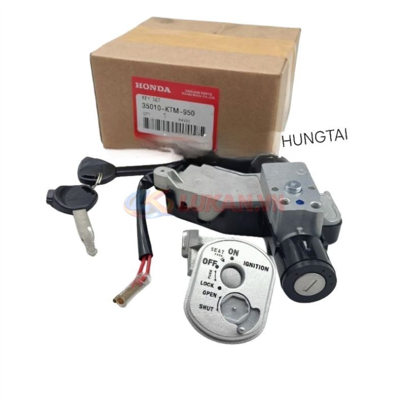 Bộ ổ khóa máy, công tắc điện xe FUTURE NEO, X 125... giắc 2 dây zin thái - Ảnh 2