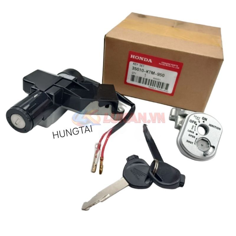 Bộ ổ khóa máy, công tắc điện xe FUTURE NEO, X 125... giắc 2 dây zin thái - Ảnh 3