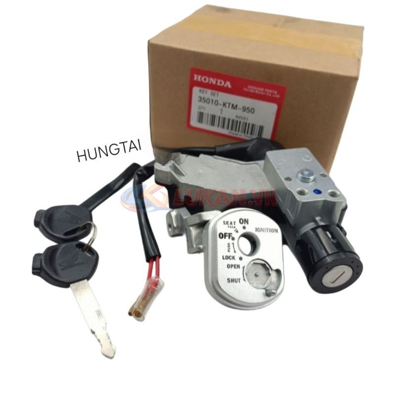Bộ ổ khóa máy, công tắc điện xe FUTURE NEO, X 125... giắc 2 dây zin thái - Ảnh 5