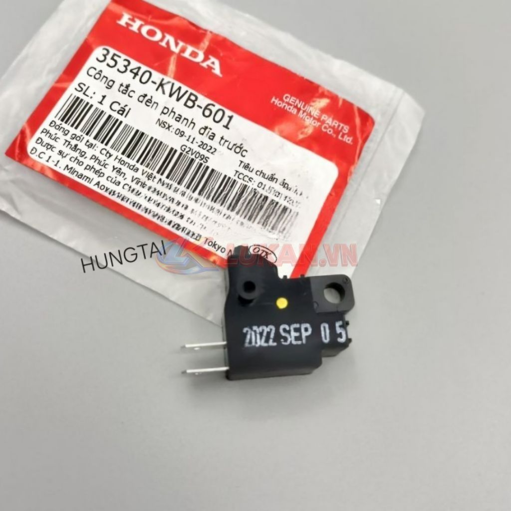 Công tắc stop tay phanh đĩa, cùm dầu WAVE RS, S110, RSX, FUTURE... zin 35340-KWB-601 - Ảnh 2