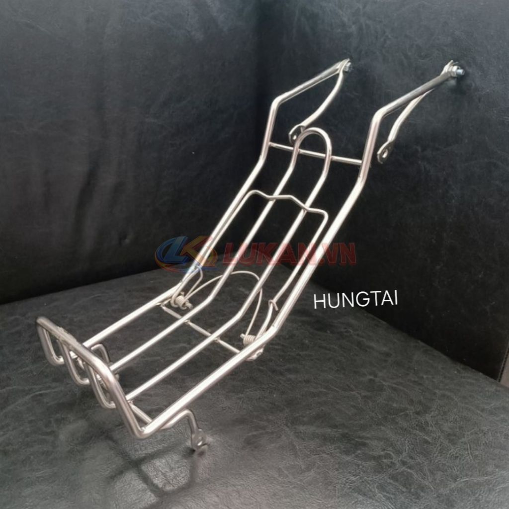 Baga giữa inox sườn xe DREAM dày 8li, mẫu chuẩn. kẹp để đồ - Ảnh 2