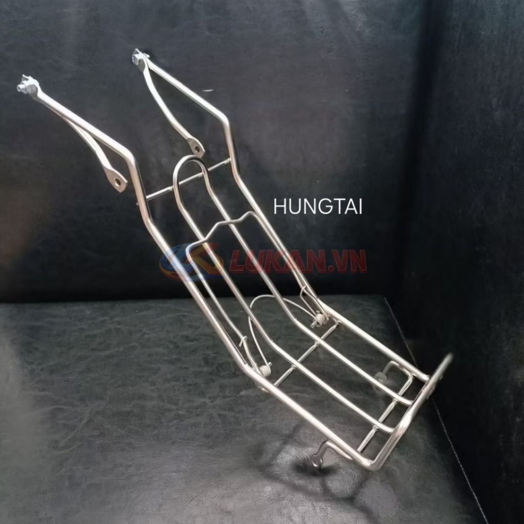 Baga giữa inox sườn xe DREAM dày 8li, mẫu chuẩn. kẹp để đồ