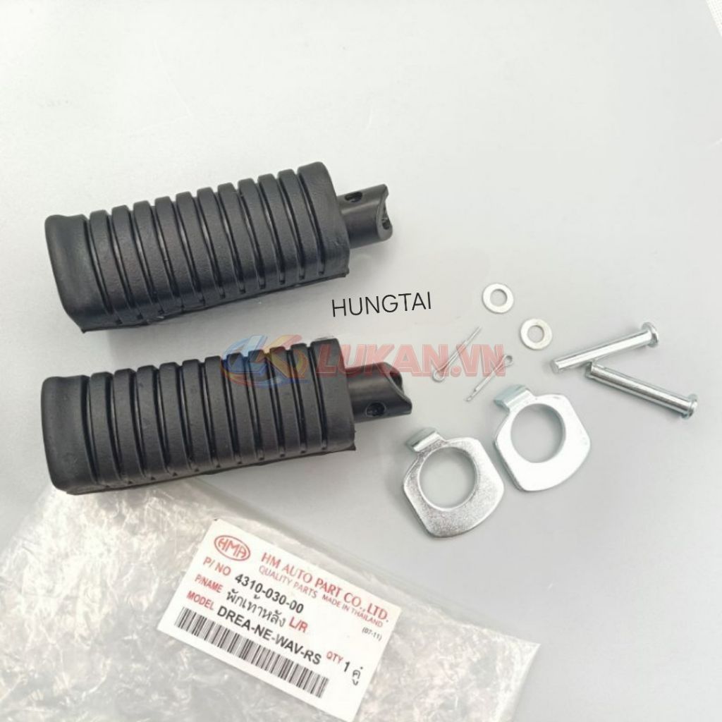 Cặp cao su gác chân sau WAVE RS, S100, RSX, FUTURE NEO 125.... hàng Thái - Ảnh 3