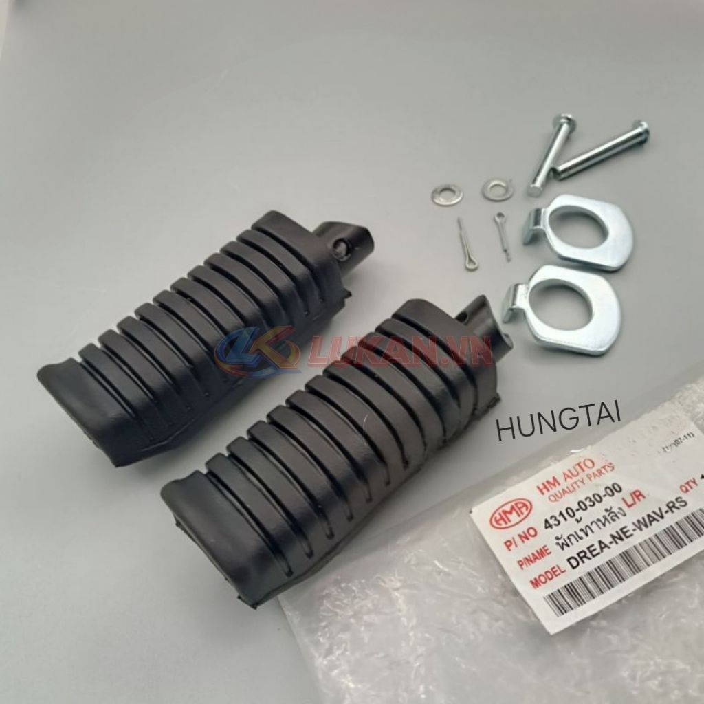 Cặp cao su gác chân sau WAVE RS, S100, RSX, FUTURE NEO 125.... hàng Thái - Ảnh 4