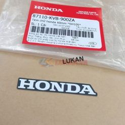 Tem chữ Honda dán nhựa đuôi dè WAVE, FUTURE... zin 60mm 87110-KVB-900ZA