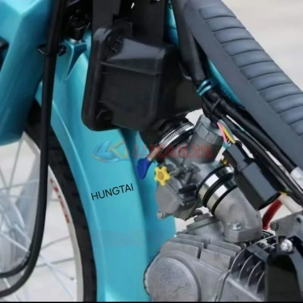 Hộp pô e, bao tử, lọc gió 50cc xe độ DREAM, WAVE, CUB, SIRIUS... - Ảnh 2