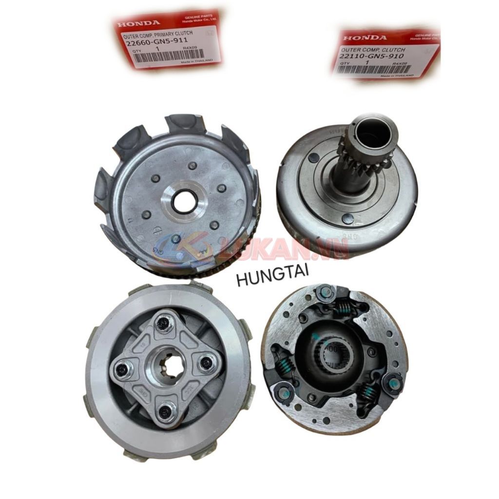 Bộ nhông, chuông bố nồi côn ly hợp xe DREAM Thái zin Honda xịn - Ảnh 6