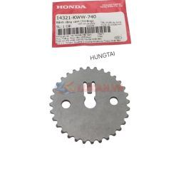 Nhông dĩa bánh răng cam WAVE S110, RSX, BLADE... 1 lỗ zin 14321-KWW-740