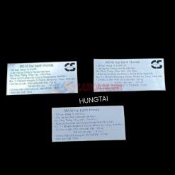 Tem thông số cacte, Hộp xích WAVE S100 2007-2009 Tem năm sản xuất