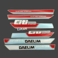 Bộ tem CITI 100 DAELIM đỏ xanh