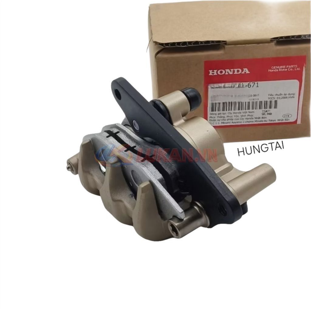 Heo dầu phanh, thắng 2 pis vàng WAVE RS, S100, RSX... zin Honda - Ảnh 3
