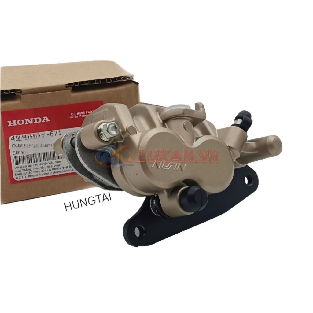 Heo dầu phanh, thắng 2 pis vàng WAVE RS, S100, RSX... zin Honda - Ảnh 4