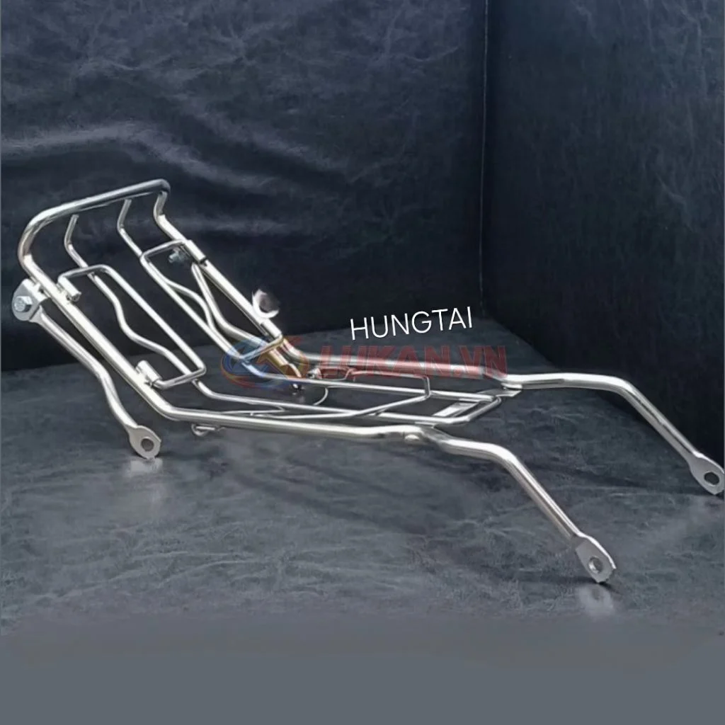 Baga giữa để hàng inox xe DREAM dày 10 ly, mẫu đẹp - Ảnh 4