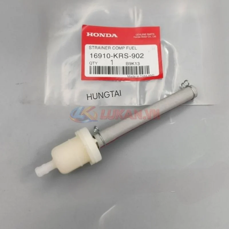 Đầu ống lọc xăng xe DREAM, WAVE Thái.... trắng sọc đỏ zin - Ảnh 2