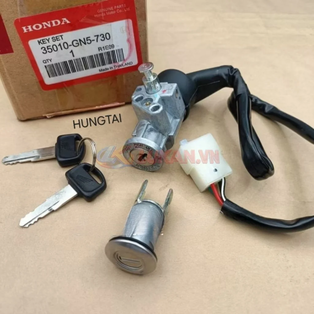 Bộ ổ khóa, công tắc điện xe Super DREAM zin Honda Thái - Ảnh 2