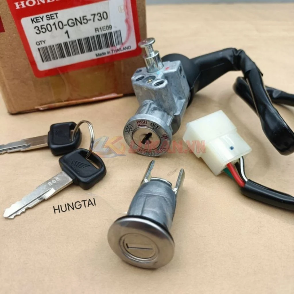 Bộ ổ khóa, công tắc điện xe Super DREAM zin Honda Thái - Ảnh 3