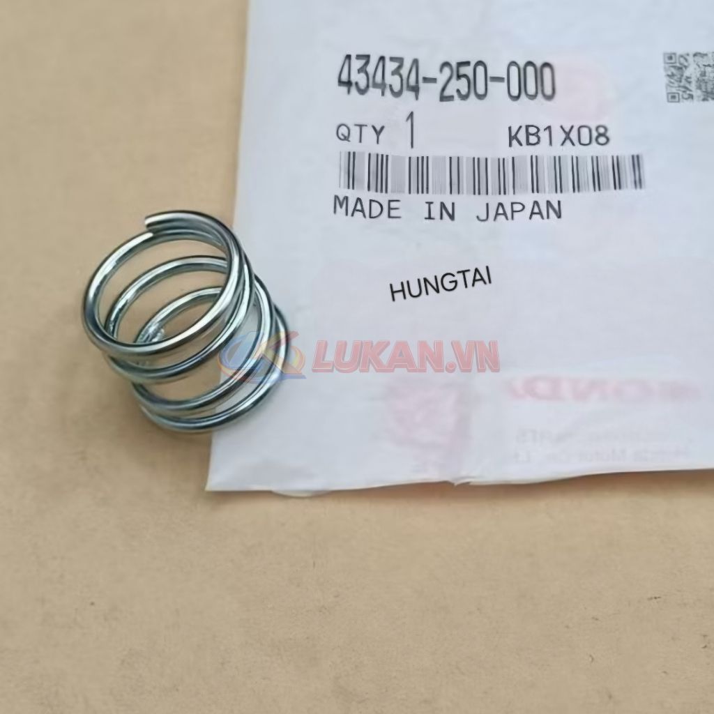Lò xo pass cây chữ Y má phanh đùm sau xe DREAM Thái zin Honda 43434-250-000 - Ảnh 2