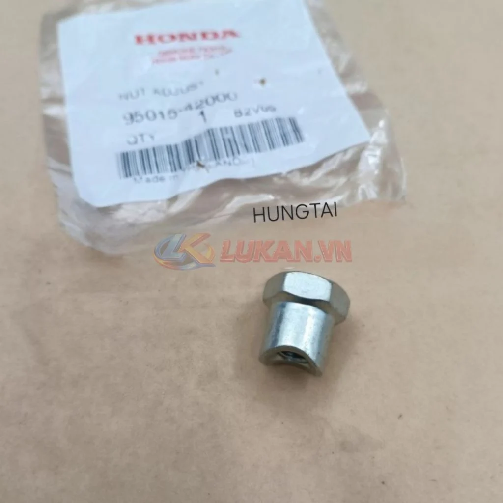 Ốc, tán điều chỉnh phanh, thắng xe DREAM, WAVE... zin Honda Thái 95010-42000 - Ảnh 2