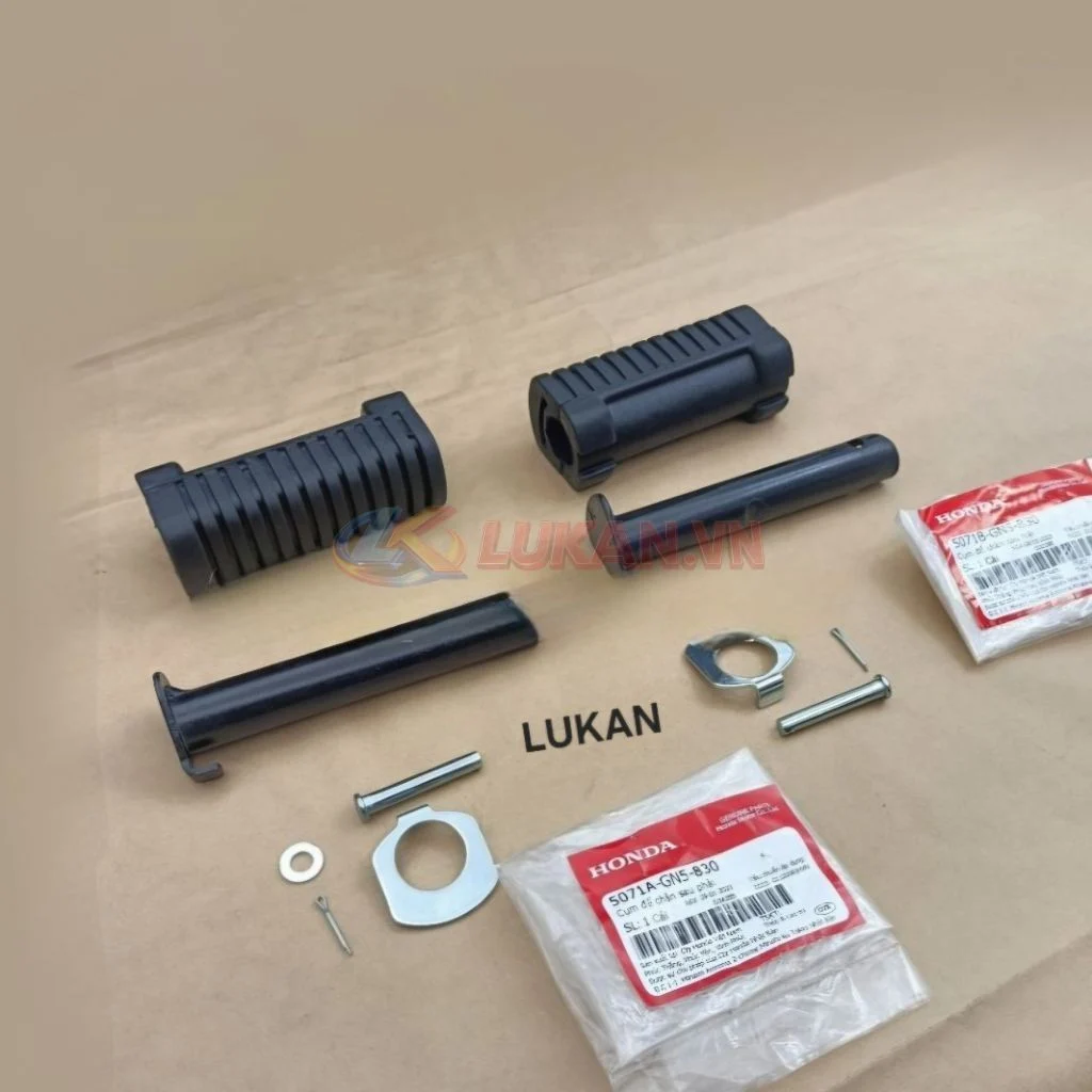 Full bộ cao su gác chân sau DREAM, WAVE ALPHA, ZX, FUTURE 1... zin 5071A-GN5-830, 5071B-GN5-830 - Ảnh 3