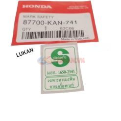 Tem thông số chữ S dán sườn xe WAVE Thái.... xanh lá zin 87700-KAN-741