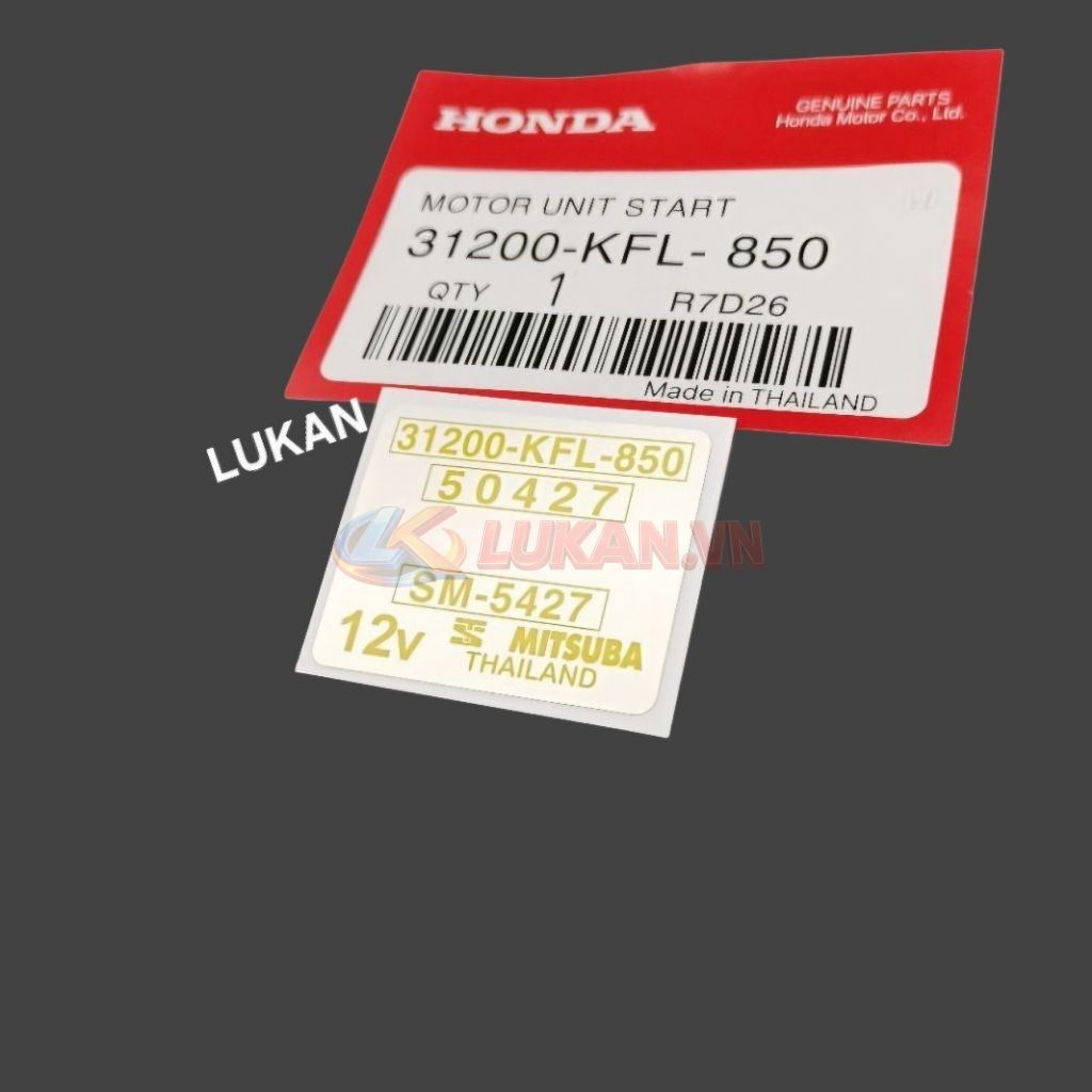 Tem dán củ motor đề khởi động xe WAVE Thái 110 zin Honda 31200-KFL-850 - Ảnh 3