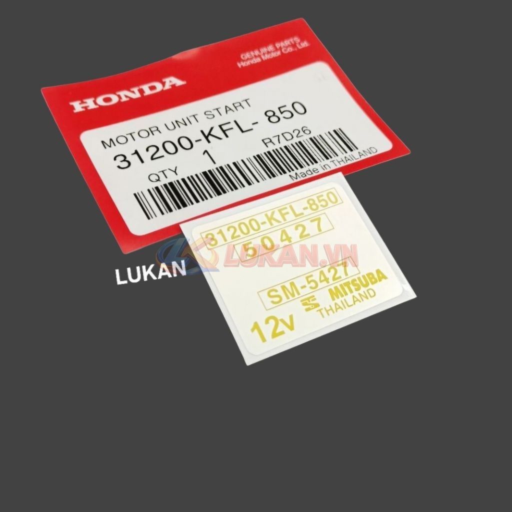 Tem dán củ motor đề khởi động xe WAVE Thái 110 zin Honda 31200-KFL-850 - Ảnh 4