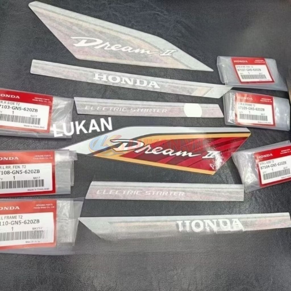 Bộ tem lửa xe DREAM Thái 3M zin chính hãng Honda xịn - Ảnh 5