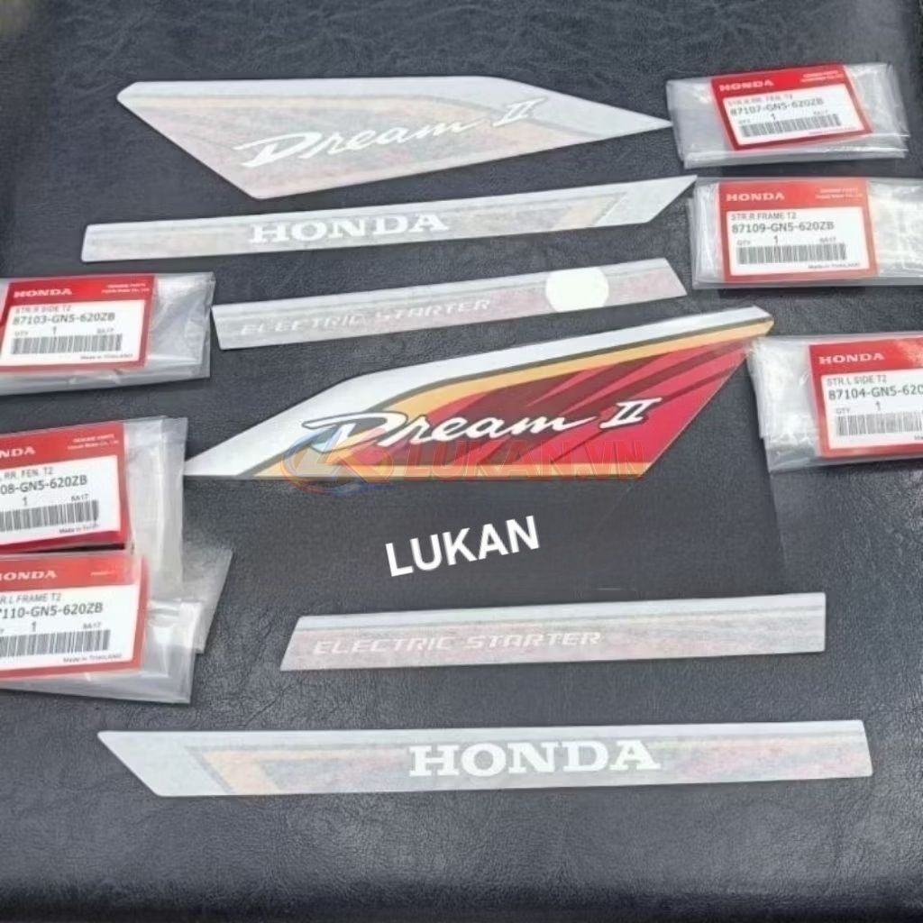 Bộ tem lửa xe DREAM Thái 3M zin chính hãng Honda xịn - Ảnh 2