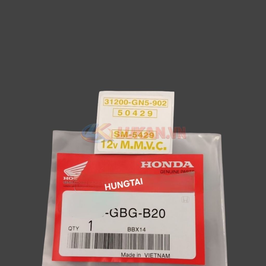 Tem dán củ motor đề khởi động xe Super DREAM zin Honda 31200-GN5-902 - Ảnh 2