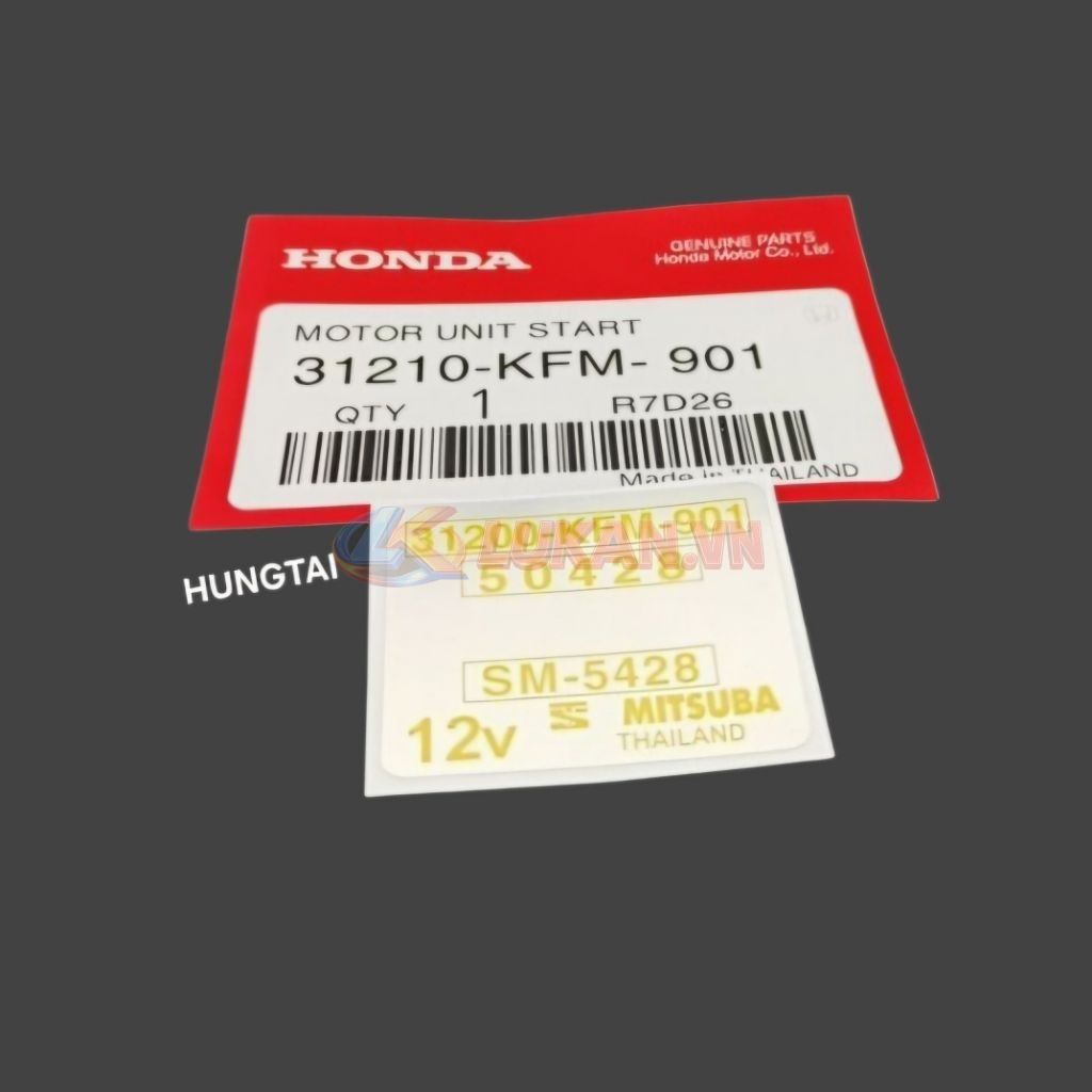 Tem dán củ motor đề khởi động xe DREAM Lùn zin Honda 31200-KFM-901 - Ảnh 4