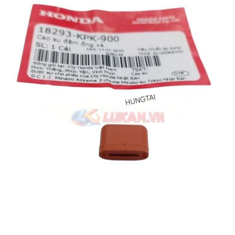 Cao su đệm ốp pô, ống xã WAVE, FUTURE 2, NEO, X 125... zin 18293- KPK-900 - Ảnh 2
