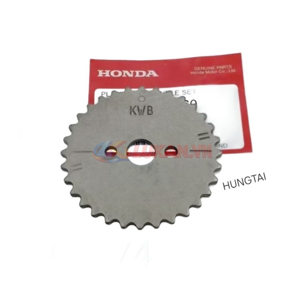 Nhông bánh răng, dĩa cam xe WAVE S110, RSX... 3 lỗ KWB zin chính hãng - Ảnh 3