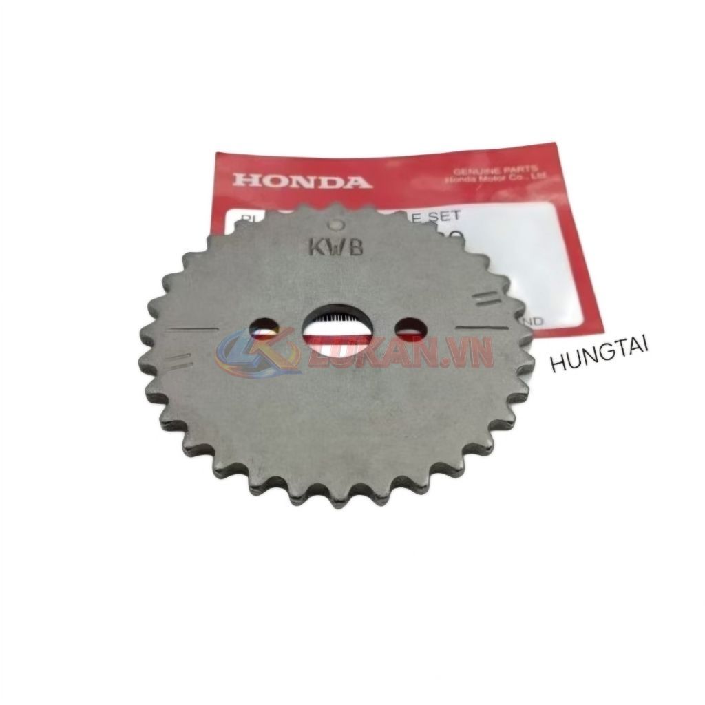 Nhông bánh răng, dĩa cam xe WAVE S110, RSX... 3 lỗ KWB zin chính hãng - Ảnh 4