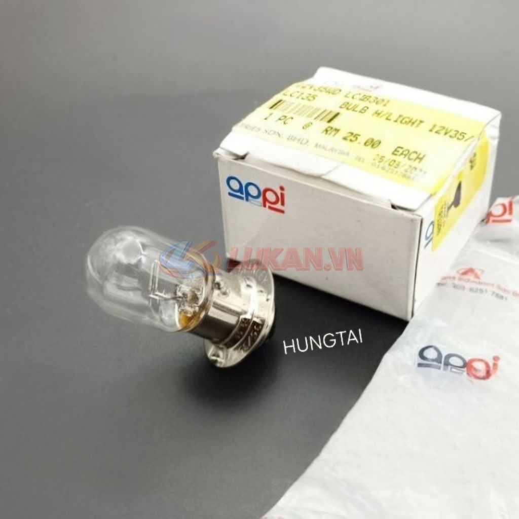 Bóng đèn pha appi siêu sáng DREAM, WAVE, FUTURE, CUB.... 12V/35W - Ảnh 4