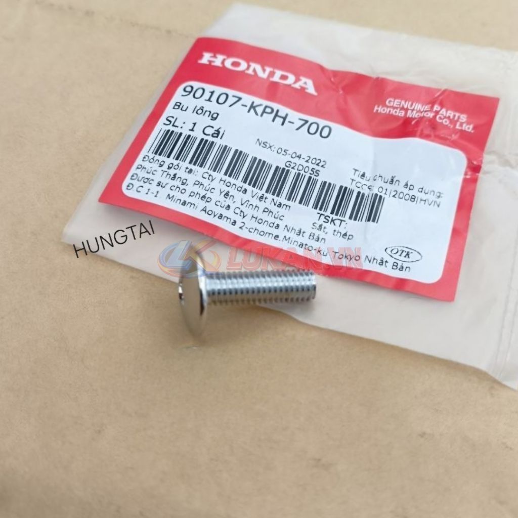Ốc, vít bắt bửng yếm FUTURE NEO, X 125.... zin Honda 90107-KPH-700 - Ảnh 4