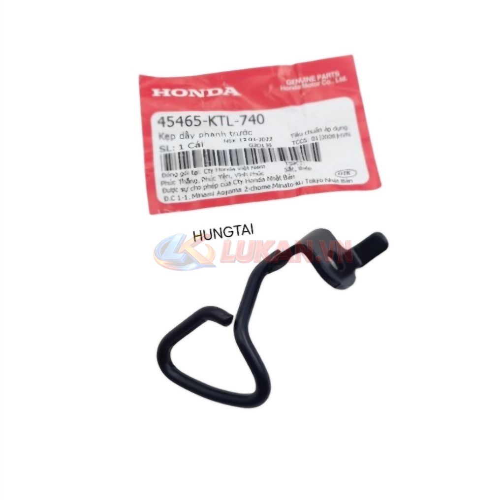 Pass kẹp dây thắng, phanh, đồng hồ WAVE A, ALPHA, RS, S100... zin Honda 45465-KTL-740 - Ảnh 4