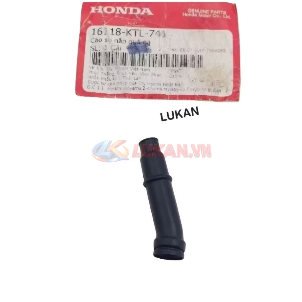 Cao su nắp dây ga, bình xăng con WAVE A, RS, S100, RSX... zin 16118-KTL-741 - Ảnh 2
