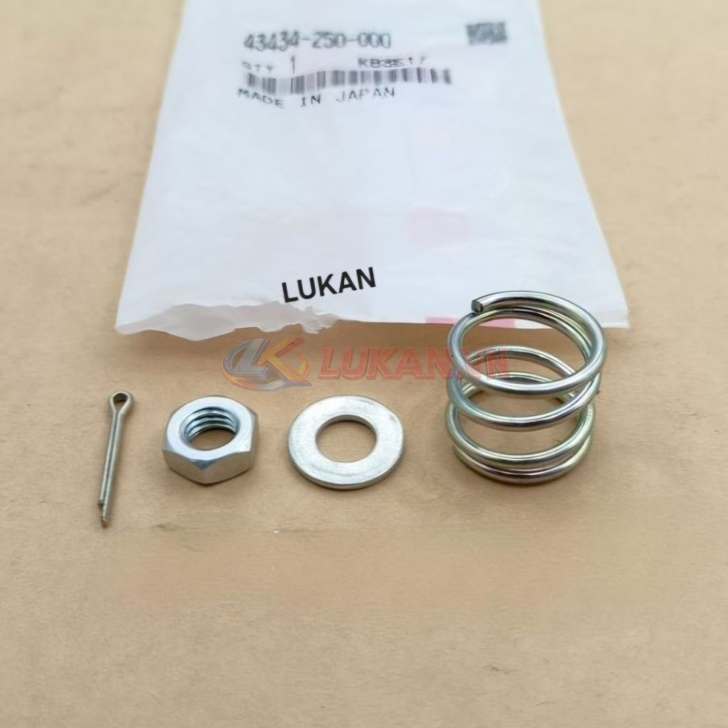 Bộ ốc lò xo pass chữ Y, má đùm xe DREAM Thái zin Honda 43434-250-000