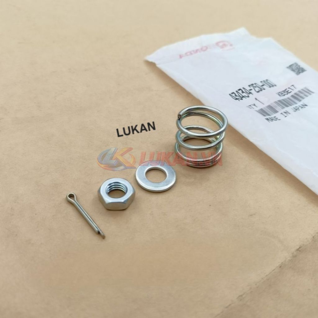 Bộ ốc lò xo pass chữ Y, má đùm xe DREAM Thái zin Honda 43434-250-000 - Ảnh 3