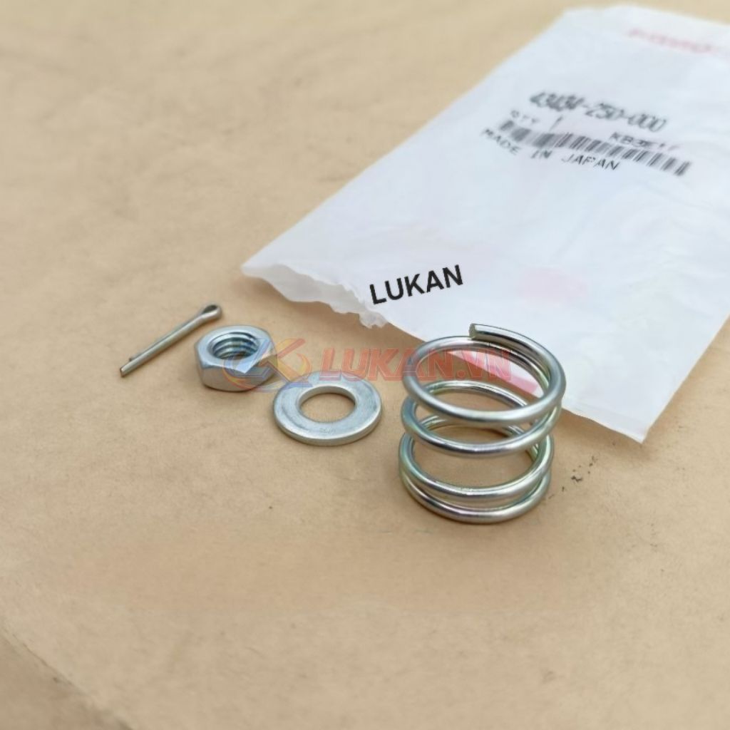 Bộ ốc lò xo pass chữ Y, má đùm xe DREAM Thái zin Honda 43434-250-000 - Ảnh 4